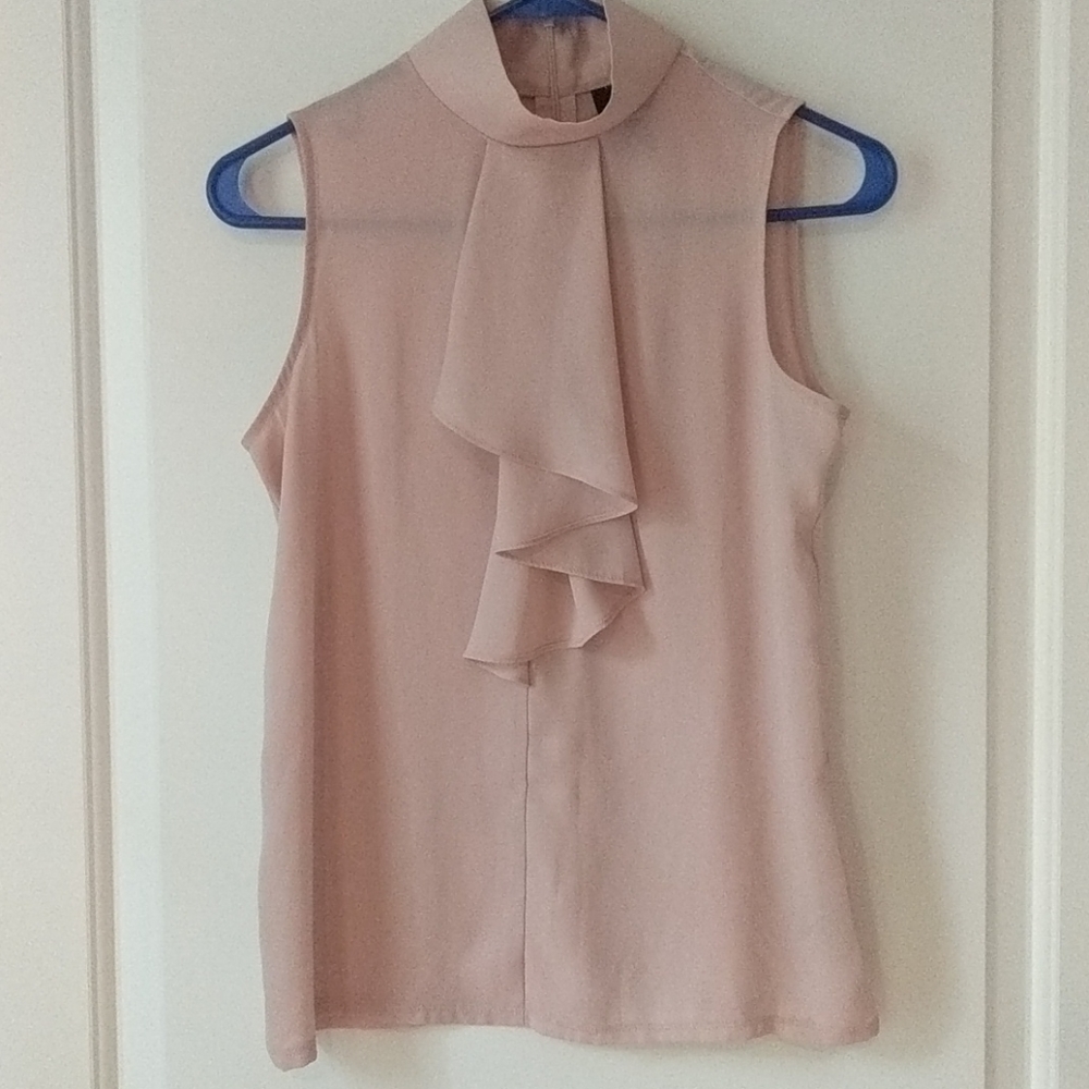 Worthington PXS Pastel Pink Sleeveless Blouse
